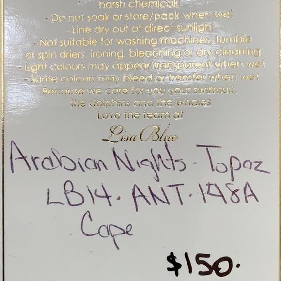 Lisa Blue ARABIAN NIGHTS Cape - Topaz - Picture 9 of 14